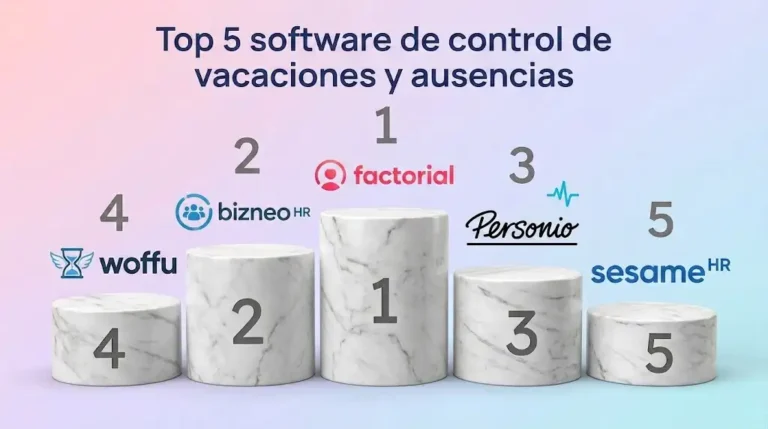 El mejor software de control de vacaciones y ausencias (Top 5)